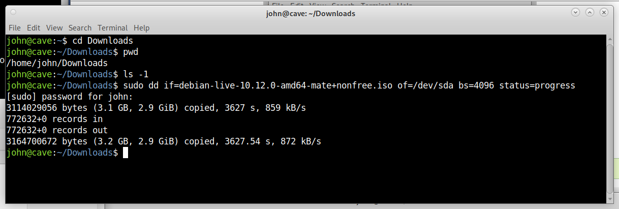 Debian 10 Burn 3