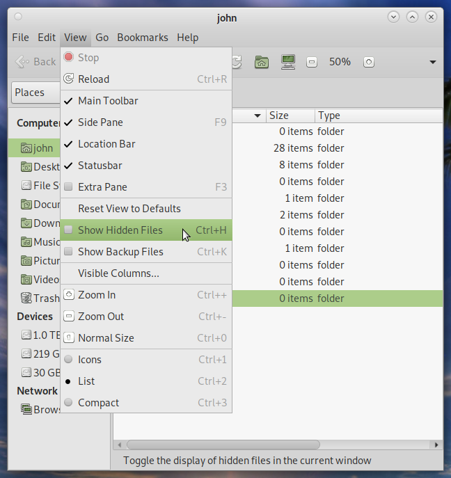 Debian 11 File Manager